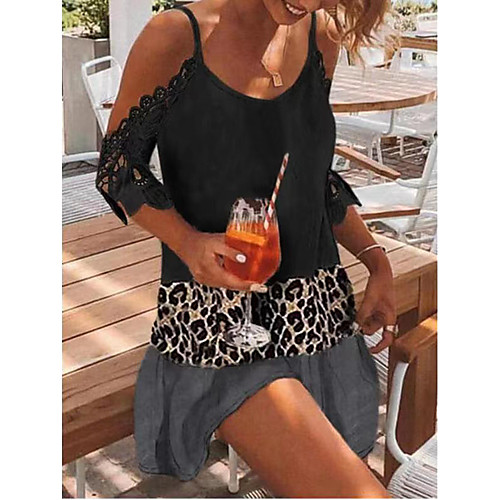 Women's Strap Dress Short Mini Dress Gray Black Sleeveless Pattern Summer Casual 2021 S M L XL XXL XXXL
Women's Strap Dress Short Mini Dress Gray Black Sleeveless Pattern Summer Casual 2021 S M L XL XXL XXXL