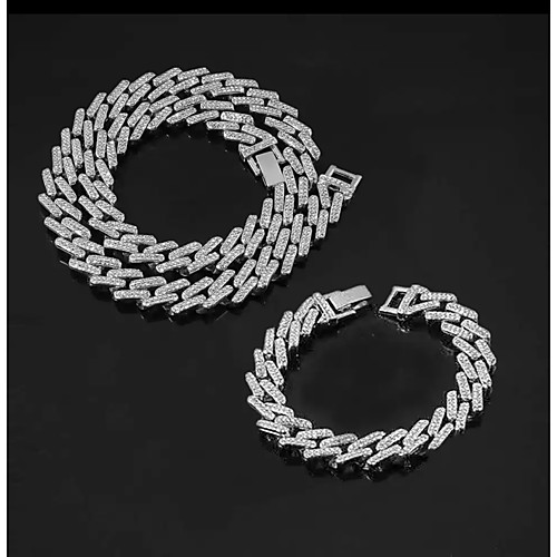 Jewelry Set Cuban Chain Link European Earrings Jewelry Silver For Street Gift 1 set
Jewelry Set Cuban Chain Link European Earrings Jewelry Silver For Street Gift 1 set
