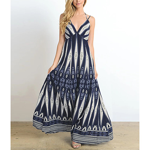 Women's Swing Dress Maxi long Dress Blue White Sleeveless Print Spring Summer Casual / Daily 2021 S M L XL XXL
Women's Swing Dress Maxi long Dress Blue White Sleeveless Print Spring Summer Casual / Daily 2021 S M L XL XXL