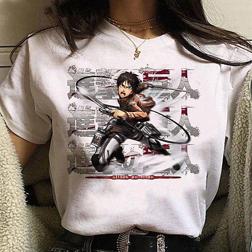 Inspired by Attack on Titan Cosplay Anime Cartoon Polyester / Cotton Blend Print Harajuku Graphic Kawaii T-shirt For Women's / Men's
Inspired by Attack on Titan Cosplay Anime Cartoon Polyester / Cotton Blend Print Harajuku Graphic Kawaii T-shirt For Women's / Men's