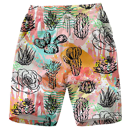 Men's Casual Shorts Breathable Sports Casual Holiday Chinos Shorts Pants Plants Knee Length Mesh Print White Blushing Pink
Men's Casual Shorts Breathable Sports Casual Holiday Chinos Shorts Pants Plants Knee Length Mesh Print White Blushing Pink