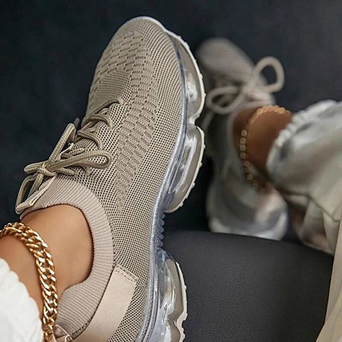 Women's Trainers Athletic Shoes Wedge Heel Round Toe Knit Solid Colored White Red Black
Women's Trainers Athletic Shoes Wedge Heel Round Toe Knit Solid Colored White Red Black