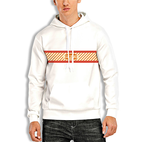 Men's Pullover Hoodie Sweatshirt Stripes Graphic Prints Print Hooded Daily Sports 3D Print 3D Print Casual Hoodies Sweatshirts Long Sleeve White
Men's Pullover Hoodie Sweatshirt Stripes Graphic Prints Print Hooded Daily Sports 3D Print 3D Print Casual Hoodies Sweatshirts Long Sleeve White