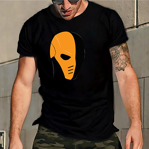Men's Unisex Tee T shirt Hot Stamping Graphic Prints Mask Plus Size Print Short Sleeve Casual Tops Basic Designer Big and Tall Black
Men's Unisex Tee T shirt Hot Stamping Graphic Prints Mask Plus Size Print Short Sleeve Casual Tops Basic Designer Big and Tall Black