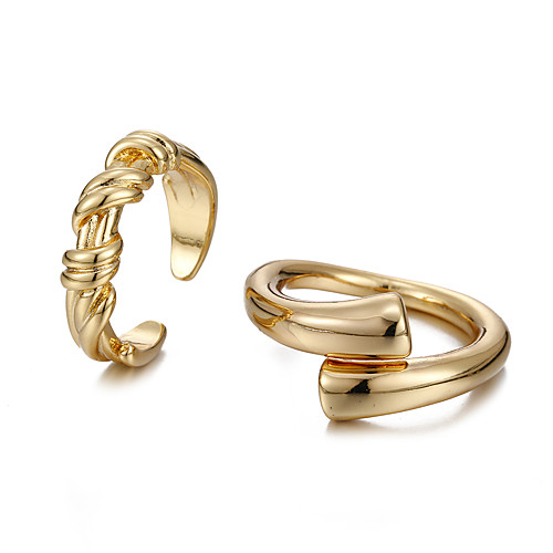 lureme 2 Pcs Gold Plated Simple Finger Stackable Rings Set Carved Joint Rings for Women (rg002037-4)
lureme 2 Pcs Gold Plated Simple Finger Stackable Rings Set Carved Joint Rings for Women (rg002037-4)