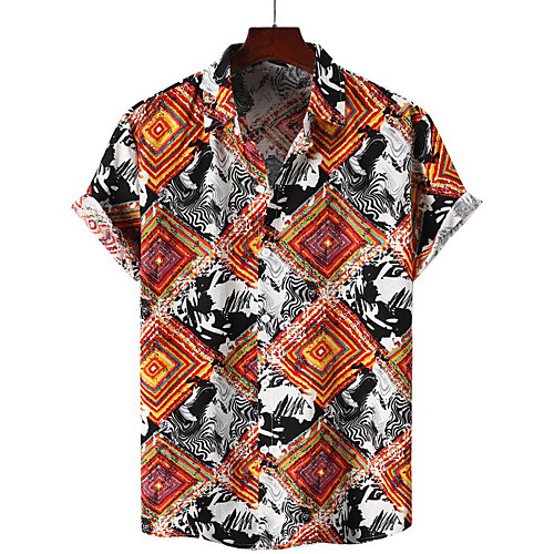 Men's Shirt Other Prints Geometry Plus Size Print Short Sleeve Vacation Tops Slim Fit D
Men's Shirt Other Prints Geometry Plus Size Print Short Sleeve Vacation Tops Slim Fit D