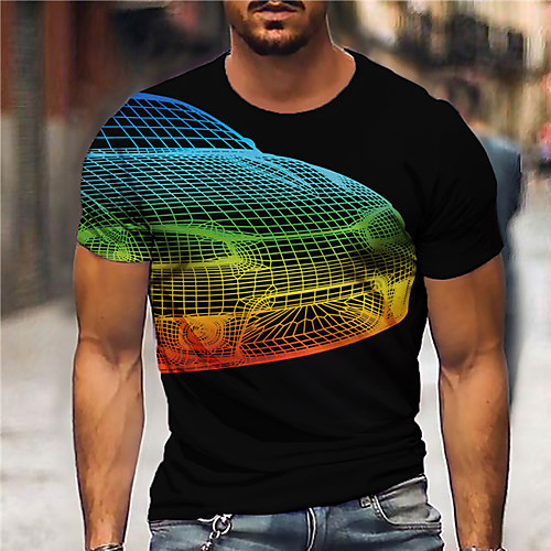 Men's Unisex Tee T shirt Shirt 3D Print Graphic Prints Car Print Short Sleeve Daily Tops Casual Designer Big and Tall Black
Men's Unisex Tee T shirt Shirt 3D Print Graphic Prints Car Print Short Sleeve Daily Tops Casual Designer Big and Tall Black