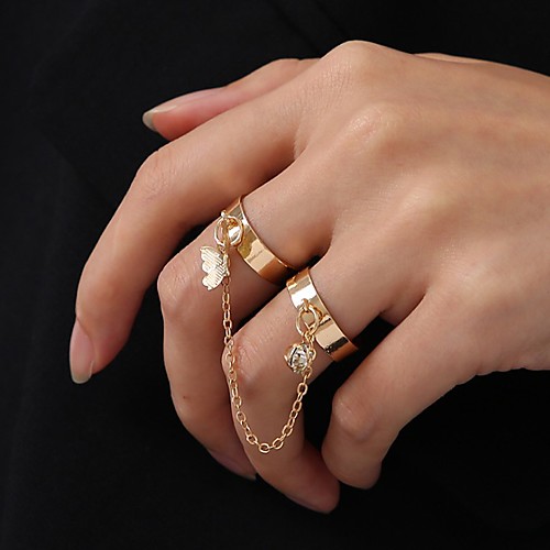 Open Cuff Ring Vintage Style Gold Alloy Butterfly Stylish Punk European 1 set One Size / Women's
Open Cuff Ring Vintage Style Gold Alloy Butterfly Stylish Punk European 1 set One Size / Women's