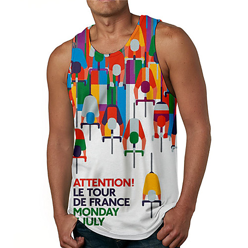 Men's Tank Top Undershirt 3D Print Cartoon Graphic Prints Print Sleeveless Daily Tops Casual Designer Big and Tall White
Men's Tank Top Undershirt 3D Print Cartoon Graphic Prints Print Sleeveless Daily Tops Casual Designer Big and Tall White