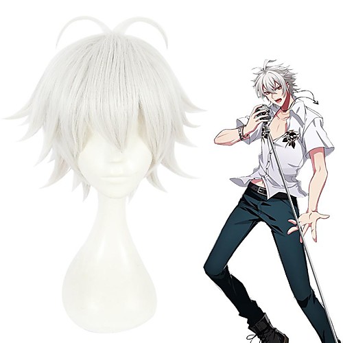 Cosplay Cosplay Cosplay Wigs Men's Layered Haircut 8 inch Heat Resistant Fiber Curly White Teen Adults' Anime Wig
Cosplay Cosplay Cosplay Wigs Men's Layered Haircut 8 inch Heat Resistant Fiber Curly White Teen Adults' Anime Wig