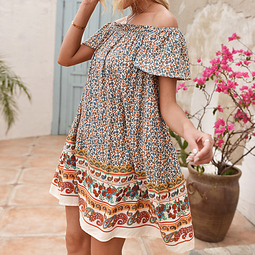 Women's A Line Dress Knee Length Dress Orange Red Beige Short Sleeve Pattern Summer Casual 2021 S M L XL
Women's A Line Dress Knee Length Dress Orange Red Beige Short Sleeve Pattern Summer Casual 2021 S M L XL
