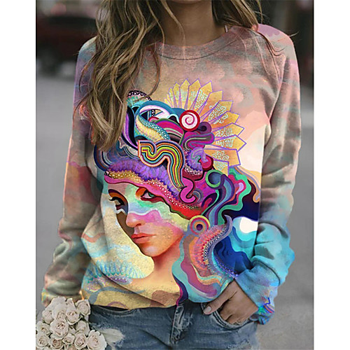 Women's Sweatshirt Pullover Abstract Portrait Print Casual Daily Sports 3D Print Sportswear Streetwear Hoodies Sweatshirts Loose Purple
Women's Sweatshirt Pullover Abstract Portrait Print Casual Daily Sports 3D Print Sportswear Streetwear Hoodies Sweatshirts Loose Purple