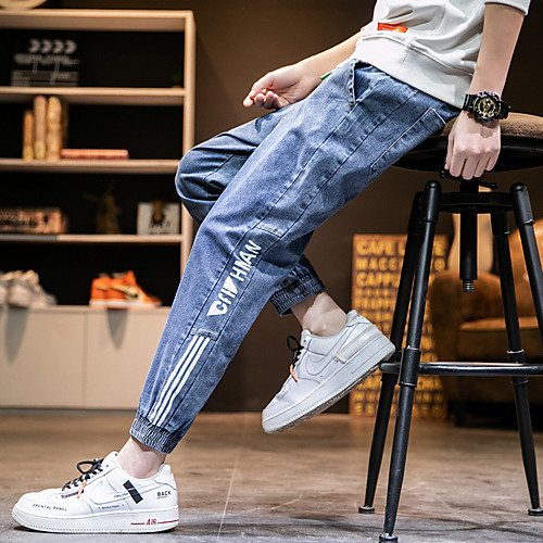 Men's Stylish Sporty Casual / Sporty Streetwear Comfort Daily Sports Jogger Pants Jeans Trousers Pants Letter Full Length Drawstring Pocket Elastic Drawstring Design Blue Black Grey
Men's Stylish Sporty Casual / Sporty Streetwear Comfort Daily Sports Jogger Pants Jeans Trousers Pants Letter Full Length Drawstring Pocket Elastic Drawstring Design Blue Black Grey