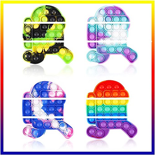 4 Packs Push Pop Bubble Sensory Fidget Toys It Autism Anxiety Special Needs Stress Reliever Squeeze Silicone Cute Big ADHD Cheap Tie Dye Figetget Popits Cool Poop Game Poppop Fidgettoys
4 Packs Push Pop Bubble Sensory Fidget Toys It Autism Anxiety Special Needs Stress Reliever Squeeze Silicone Cute Big ADHD Cheap Tie Dye Figetget Popits Cool Poop Game Poppop Fidgettoys