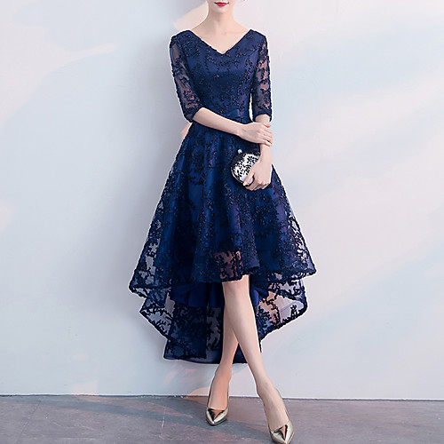 A-Line Minimalist Elegant Party Wear Cocktail Party Dress V Neck Half Sleeve Asymmetrical Tulle with Pleats 2021
A-Line Minimalist Elegant Party Wear Cocktail Party Dress V Neck Half Sleeve Asymmetrical Tulle with Pleats 2021