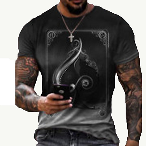 Men's Tee T shirt Shirt 3D Print Graphic Prints Card Print Short Sleeve Daily Tops Cotton Casual Designer Big and Tall Round Neck Red Black Green / Summer
Men's Tee T shirt Shirt 3D Print Graphic Prints Card Print Short Sleeve Daily Tops Cotton Casual Designer Big and Tall Round Neck Red Black Green / Summer