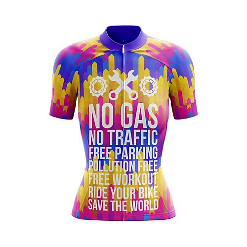 21Grams Women's Short Sleeve Cycling Jersey Summer Spandex BlueYellow Gear Bike Top Mountain Bike MTB Road Bike Cycling Sports Clothing Apparel / Stretchy / Athleisure
21Grams Women's Short Sleeve Cycling Jersey Summer Spandex BlueYellow Gear Bike Top Mountain Bike MTB Road Bike Cycling Sports Clothing Apparel / Stretchy / Athleisure
