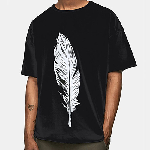Men's Unisex Tee T shirt Hot Stamping Graphic Prints Feather Plus Size Print Short Sleeve Casual Tops Cotton Basic Designer Big and Tall White Black
Men's Unisex Tee T shirt Hot Stamping Graphic Prints Feather Plus Size Print Short Sleeve Casual Tops Cotton Basic Designer Big and Tall White Black