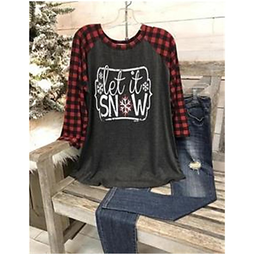 Women's Plus Size Tops Blouse Pattern Long Sleeve Round Neck Gray Big Size L XL XXL XXXL / Cotton
Women's Plus Size Tops Blouse Pattern Long Sleeve Round Neck Gray Big Size L XL XXL XXXL / Cotton
