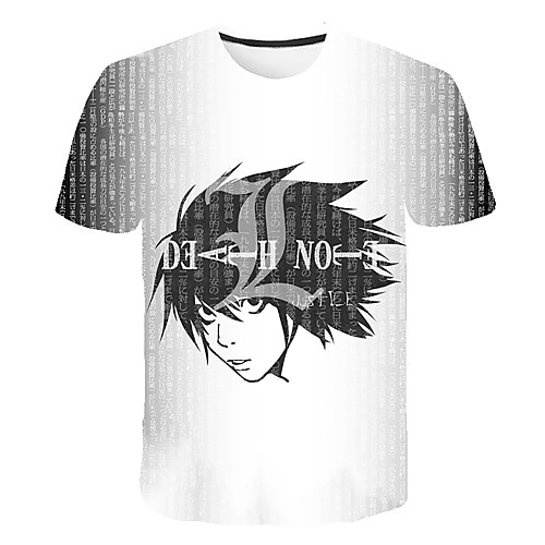 Inspired by Death Note Cosplay Anime Cartoon 100% Polyester 3D Harajuku Graphic Kawaii T-shirt For Women's / Men's
Inspired by Death Note Cosplay Anime Cartoon 100% Polyester 3D Harajuku Graphic Kawaii T-shirt For Women's / Men's