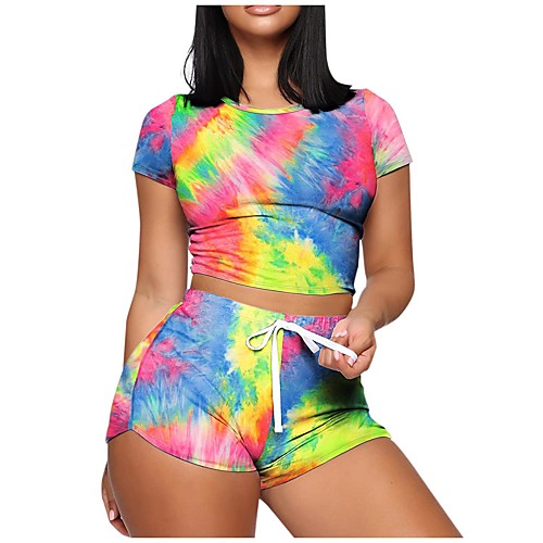 Women's Loungewear Pajamas Sets Pure Color Basic Solid Color Cotton Blend Polyester Classic & Timeless Casual T shirt Shorts Round Neck Street Daily Wear Short Sleeve Not Specified Without Lining
Women's Loungewear Pajamas Sets Pure Color Basic Solid Color Cotton Blend Polyester Classic & Timeless Casual T shirt Shorts Round Neck Street Daily Wear Short Sleeve Not Specified Without Lining