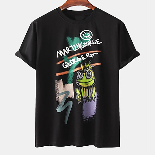 Men's Unisex Tee T shirt Hot Stamping Graphic Prints Frog Letter Plus Size Print Short Sleeve Casual Tops Cotton Basic Designer Big and Tall White Black Khaki
Men's Unisex Tee T shirt Hot Stamping Graphic Prints Frog Letter Plus Size Print Short Sleeve Casual Tops Cotton Basic Designer Big and Tall White Black Khaki