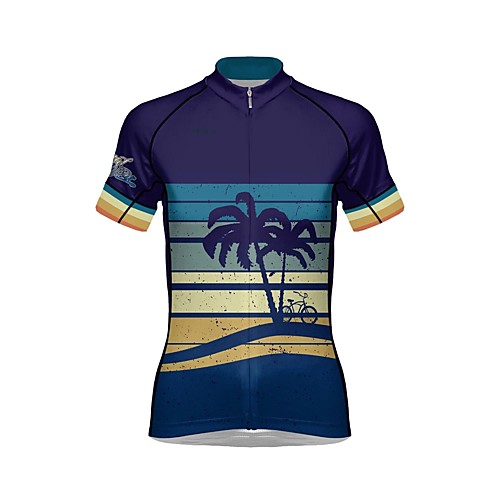 21Grams Women's Short Sleeve Cycling Jersey Summer Spandex Polyester Dark Blue Hawaii Bike Top Mountain Bike MTB Road Bike Cycling Quick Dry Breathable Back Pocket Sports Clothing Apparel
21Grams Women's Short Sleeve Cycling Jersey Summer Spandex Polyester Dark Blue Hawaii Bike Top Mountain Bike MTB Road Bike Cycling Quick Dry Breathable Back Pocket Sports Clothing Apparel