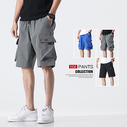 Men's Shorts Cargo Breathable Daily Going out Shorts Tactical Cargo Pants Solid Colored Short Drawstring Rivet Pocket Blue Black Grey Gray
Men's Shorts Cargo Breathable Daily Going out Shorts Tactical Cargo Pants Solid Colored Short Drawstring Rivet Pocket Blue Black Grey Gray