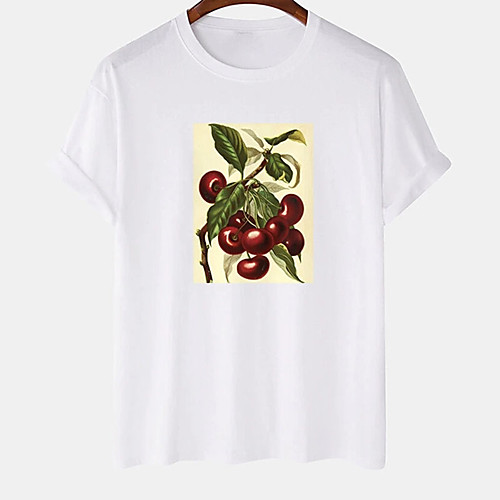 Men's Unisex Tee T shirt Hot Stamping Graphic Prints Fruit Plus Size Print Short Sleeve Casual Tops Cotton Basic Designer Big and Tall White Black Khaki
Men's Unisex Tee T shirt Hot Stamping Graphic Prints Fruit Plus Size Print Short Sleeve Casual Tops Cotton Basic Designer Big and Tall White Black Khaki