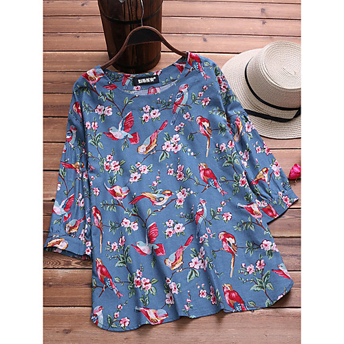 Women's Plus Size Tops Blouse Shirt Floral Long Sleeve Round Neck Spring Summer Light Blue Yellow White Big Size L XL 2XL 3XL 4XL
Women's Plus Size Tops Blouse Shirt Floral Long Sleeve Round Neck Spring Summer Light Blue Yellow White Big Size L XL 2XL 3XL 4XL