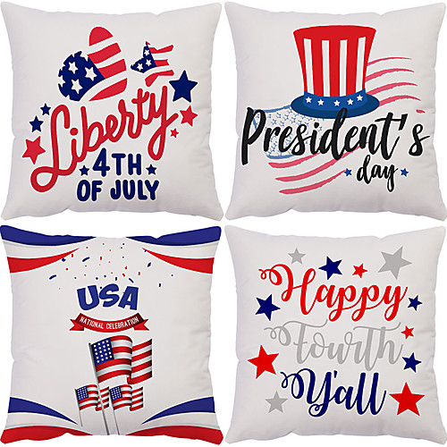 Independence Day Double Side Cushion Cover 1PC Soft Decorative Square Throw Pillow Cover Cushion Case Pillowcase for Bedroom Livingroom Superior Quality Machine Washable Outdoor Cushion for Sofa Couch Bed Chair
Independence Day Double Side Cushion Cover 1PC Soft Decorative Square Throw Pillow Cover Cushion Case Pillowcase for Bedroom Livingroom Superior Quality Machine Washable Outdoor Cushion for Sofa Couch Bed Chair