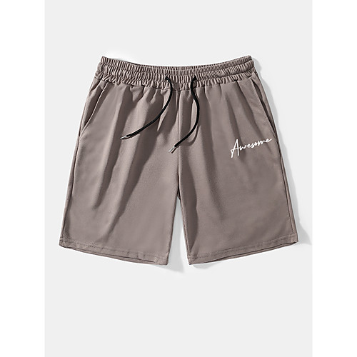 Men's Casual / Sporty Streetwear Comfort Breathable Soft Daily Weekend Chinos Shorts Pants Graphic Prints Letter Above Knee Drawstring Pocket Elastic Waist Black Grey
Men's Casual / Sporty Streetwear Comfort Breathable Soft Daily Weekend Chinos Shorts Pants Graphic Prints Letter Above Knee Drawstring Pocket Elastic Waist Black Grey