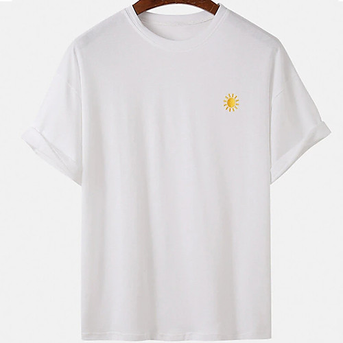 Men's Unisex Tee T shirt Hot Stamping Graphic Prints Sun Plus Size Print Short Sleeve Casual Tops Cotton Basic Designer Big and Tall White Black
Men's Unisex Tee T shirt Hot Stamping Graphic Prints Sun Plus Size Print Short Sleeve Casual Tops Cotton Basic Designer Big and Tall White Black