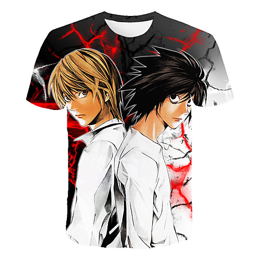 Inspired by Death Note Cosplay Anime Cartoon 100% Polyester 3D Harajuku Graphic Kawaii T-shirt For Women's / Men's
Inspired by Death Note Cosplay Anime Cartoon 100% Polyester 3D Harajuku Graphic Kawaii T-shirt For Women's / Men's