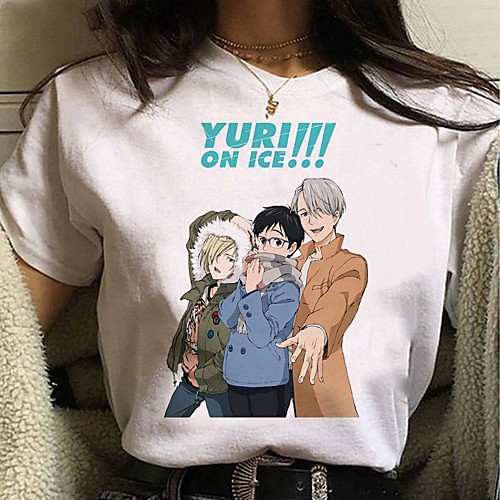 Inspired by Yuri on Ice Cosplay Anime Cartoon Polyester / Cotton Blend Print Harajuku Graphic Kawaii T-shirt For Women's / Men's
Inspired by Yuri on Ice Cosplay Anime Cartoon Polyester / Cotton Blend Print Harajuku Graphic Kawaii T-shirt For Women's / Men's