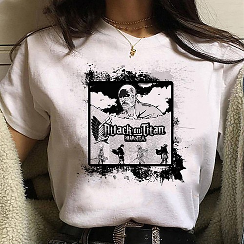 Inspired by Attack on Titan Cosplay Anime Cartoon Polyester / Cotton Blend Print Harajuku Graphic Kawaii T-shirt For Women's / Men's
Inspired by Attack on Titan Cosplay Anime Cartoon Polyester / Cotton Blend Print Harajuku Graphic Kawaii T-shirt For Women's / Men's