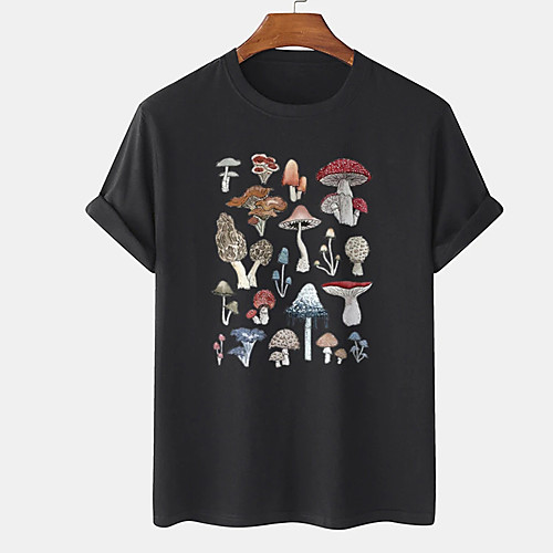 Men's Unisex Tee T shirt Hot Stamping Graphic Prints Mushroom Plus Size Print Short Sleeve Casual Tops Cotton Basic Designer Big and Tall White Black Khaki
Men's Unisex Tee T shirt Hot Stamping Graphic Prints Mushroom Plus Size Print Short Sleeve Casual Tops Cotton Basic Designer Big and Tall White Black Khaki