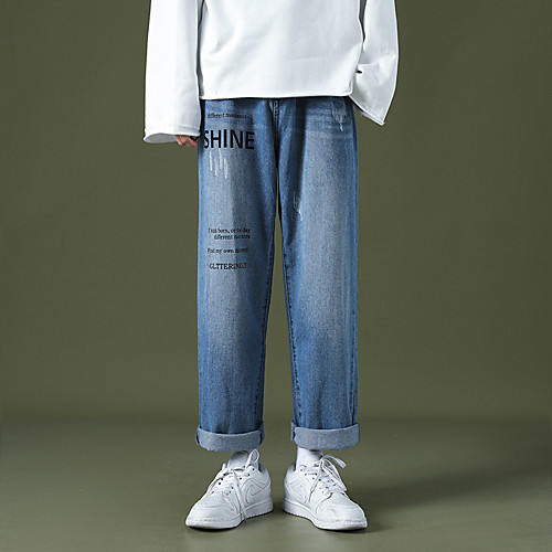 Men's Chic & Modern Hip-Hop Cycling Quick Dry Moisture Wicking Lightweight Breathable Soft Outdoor Sports Casual Daily Jeans Capri shorts Pants Solid Color Letter Ankle-Length Wide Leg Pocket Blue
Men's Chic & Modern Hip-Hop Cycling Quick Dry Moisture Wicking Lightweight Breathable Soft Outdoor Sports Casual Daily Jeans Capri shorts Pants Solid Color Letter Ankle-Length Wide Leg Pocket Blue