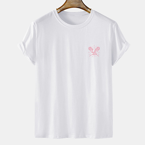 Men's Unisex Tee T shirt Hot Stamping Graphic Prints Rose Plus Size Short Sleeve Casual Tops Cotton Basic Designer Big and Tall White Black Khaki
Men's Unisex Tee T shirt Hot Stamping Graphic Prints Rose Plus Size Short Sleeve Casual Tops Cotton Basic Designer Big and Tall White Black Khaki