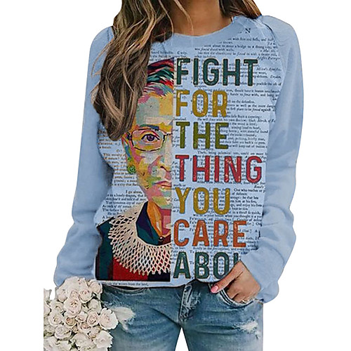 Women's Sweatshirt Pullover Portrait Letter Print Casual Daily Sports 3D Print Sportswear Streetwear Hoodies Sweatshirts Loose Blue Purple Khaki
Women's Sweatshirt Pullover Portrait Letter Print Casual Daily Sports 3D Print Sportswear Streetwear Hoodies Sweatshirts Loose Blue Purple Khaki