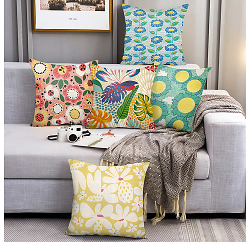 Double Side Cushion Cover 5PC Soft Decorative Square Throw Pillow Cover Cushion Case Pillowcase for Sofa Bedroom Superior Quality Machine Washable Outdoor Cushion for Sofa Couch Bed Chair
Double Side Cushion Cover 5PC Soft Decorative Square Throw Pillow Cover Cushion Case Pillowcase for Sofa Bedroom Superior Quality Machine Washable Outdoor Cushion for Sofa Couch Bed Chair
