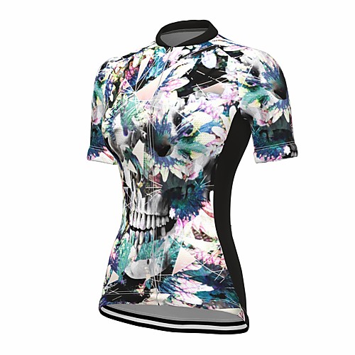 21Grams Women's Short Sleeve Cycling Jersey Summer Spandex Polyester Green Skull Floral Botanical Bike Jersey Top Mountain Bike MTB Road Bike Cycling Quick Dry Moisture Wicking Breathable Sports
21Grams Women's Short Sleeve Cycling Jersey Summer Spandex Polyester Green Skull Floral Botanical Bike Jersey Top Mountain Bike MTB Road Bike Cycling Quick Dry Moisture Wicking Breathable Sports