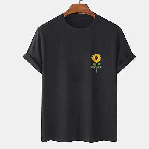 Men's Unisex Tee T shirt Hot Stamping Graphic Prints Sunflower Plus Size Print Short Sleeve Casual Tops Cotton Basic Designer Big and Tall White Black
Men's Unisex Tee T shirt Hot Stamping Graphic Prints Sunflower Plus Size Print Short Sleeve Casual Tops Cotton Basic Designer Big and Tall White Black