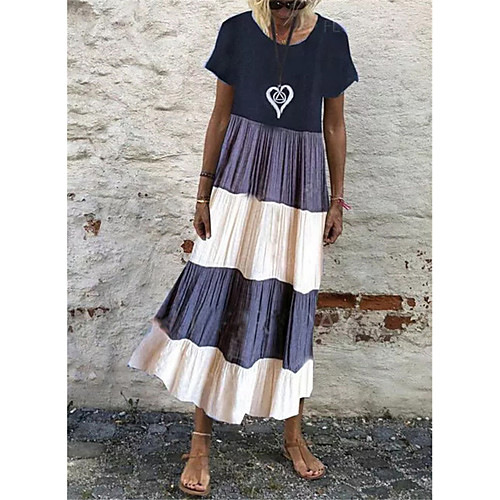 Women's T Shirt Dress Tee Dress Maxi long Dress Purple Wine Navy Blue Short Sleeve Color Block Geometric Print Spring Summer Round Neck Casual Holiday 2021 M L XL XXL 3XL
Women's T Shirt Dress Tee Dress Maxi long Dress Purple Wine Navy Blue Short Sleeve Color Block Geometric Print Spring Summer Round Neck Casual Holiday 2021 M L XL XXL 3XL