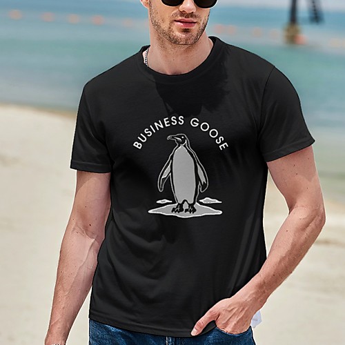 Men's Tee T shirt Hot Stamping Graphic Prints Penguin Plus Size Print Short Sleeve Casual Tops Cotton Basic Designer Big and Tall Black
Men's Tee T shirt Hot Stamping Graphic Prints Penguin Plus Size Print Short Sleeve Casual Tops Cotton Basic Designer Big and Tall Black