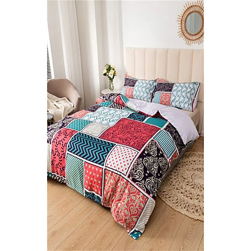 3-Piece Duvet Cover Set Hotel Bedding Sets Comforter Cover with Soft Lightweight Microfiber Include 1 Duvet Cover 2 Pillowcases for Double/Queen/King(1 Pillowcase for Twin/Single)
3-Piece Duvet Cover Set Hotel Bedding Sets Comforter Cover with Soft Lightweight Microfiber Include 1 Duvet Cover 2 Pillowcases for Double/Queen/King(1 Pillowcase for Twin/Single)