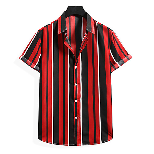 Men's Shirt Other Prints Striped Short Sleeve Daily Tops Basic Classic Blue Red
Men's Shirt Other Prints Striped Short Sleeve Daily Tops Basic Classic Blue Red