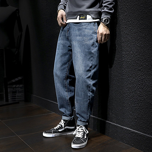 Men's Stylish Sporty Casual / Sporty Streetwear Comfort Daily Sports Pants Jeans Trousers Pants Solid Color Full Length Pocket Blue Black Light Blue
Men's Stylish Sporty Casual / Sporty Streetwear Comfort Daily Sports Pants Jeans Trousers Pants Solid Color Full Length Pocket Blue Black Light Blue