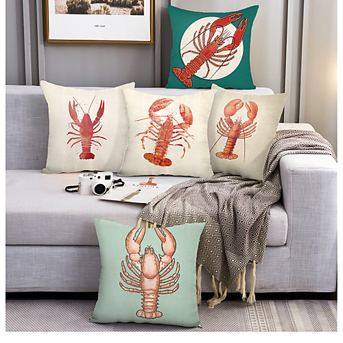 Langoustine Lobster Double Side Cushion Cover 5PC Soft Decorative Square Throw Pillow Cover Cushion Case Pillowcase for Bedroom Livingroom Superior Quality Machine Washable Outdoor Cushion for Sofa Couch Bed Chair
Langoustine Lobster Double Side Cushion Cover 5PC Soft Decorative Square Throw Pillow Cover Cushion Case Pillowcase for Bedroom Livingroom Superior Quality Machine Washable Outdoor Cushion for Sofa Couch Bed Chair