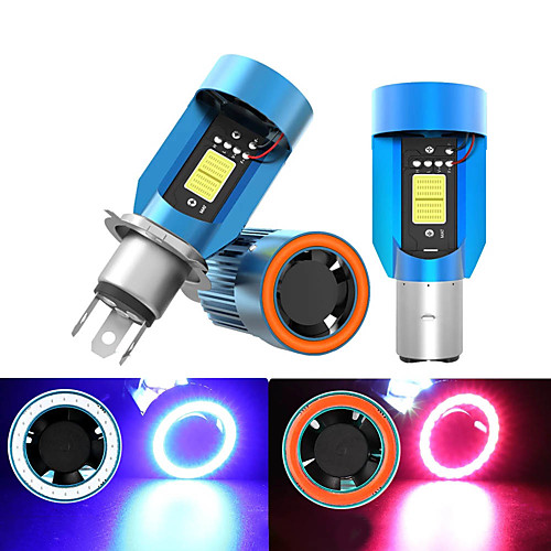 OTOLAMPARA New Arrival Angel Eyes COB Motorcycle 25W Headlight Bulb H4 LED H6 BA20D HS1 LED Motorbike Headlamp Scooter Accessories Fog Light Red/Pink 1pcs
OTOLAMPARA New Arrival Angel Eyes COB Motorcycle 25W Headlight Bulb H4 LED H6 BA20D HS1 LED Motorbike Headlamp Scooter Accessories Fog Light Red/Pink 1pcs